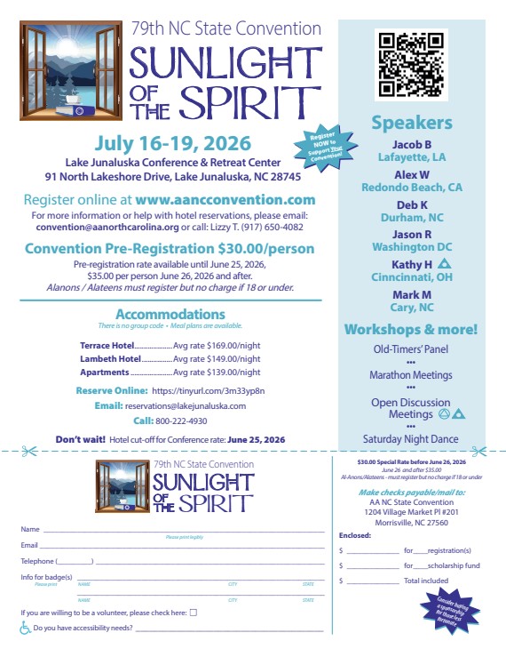 July 16-19, 2026 - Fellowship of the Spirit